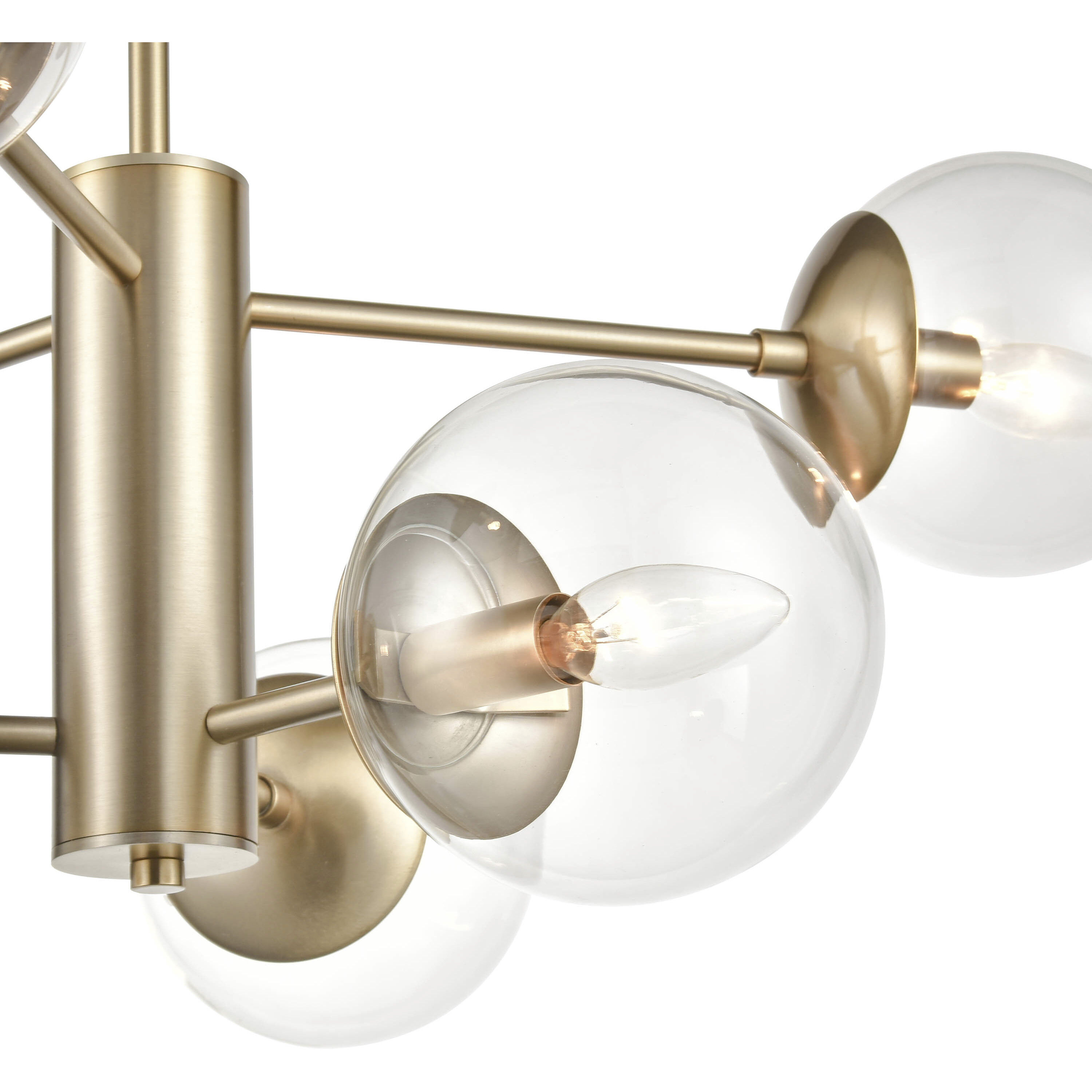 Avell 6 Light 28 inch Modern Gold Pendant Ceiling Light